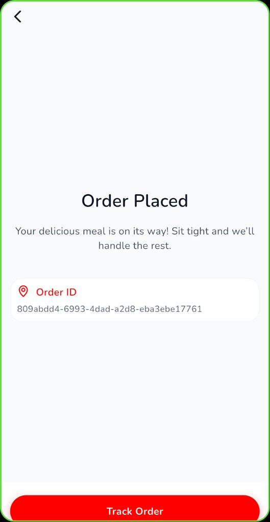 Checkout screen
